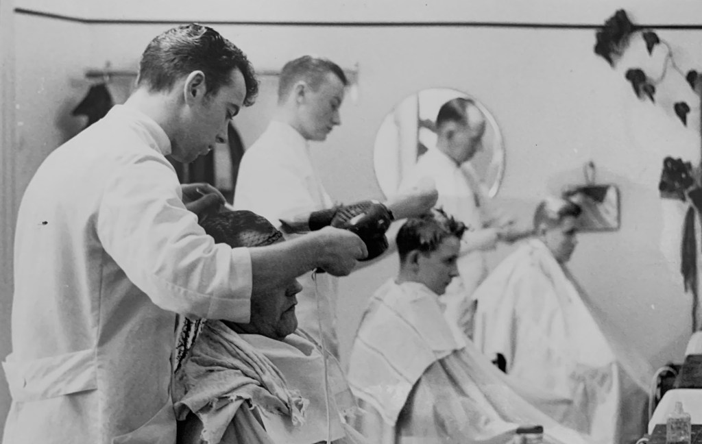 Historisk bild från klippstället i Simrishamn